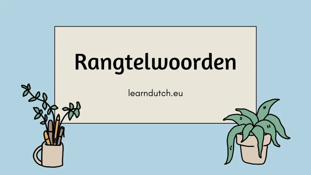 Rangtelwoorden